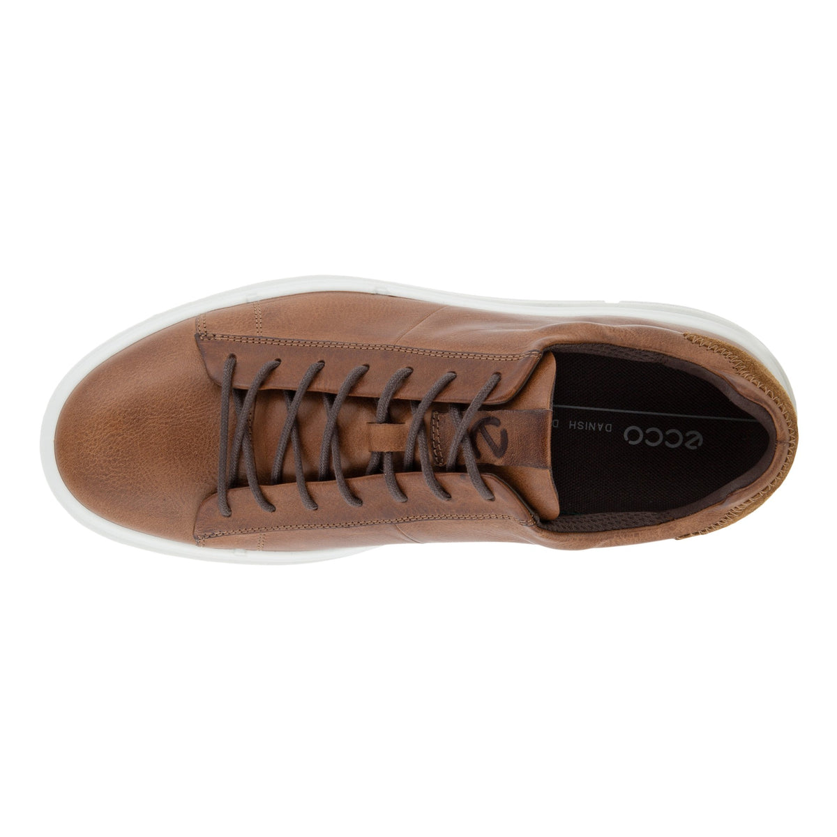 Ecco brown shop leather sneakers