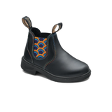 BLUNDSTONE 2254 - Kid’s Black with Rainbow Elastic and Contrast Stitching