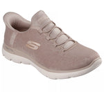 SKECHERS SUMMITS LUX LEOPARD SLIP INS