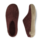 GLERUPS SLIP ON LEATHER- BEET