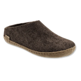 GLERUPS SLIP-ON LEATHER-BROWN