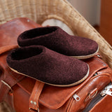 GLERUPS SLIP ON LEATHER- BEET