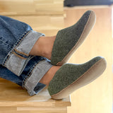 GLERUPS SLIP ON LEATHER- MOSS