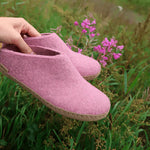 GLERUPS SLIP-ON LEATHER-FLOWER